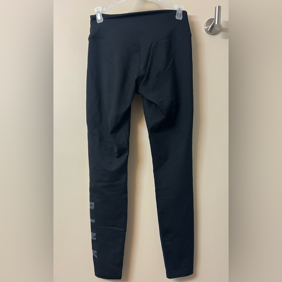 PINK Victoria's Secret Cozy Black Fleece Lined Leggings - Picture 2 of 4